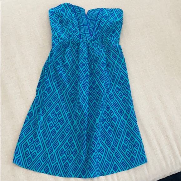 Alice and Trixie Silk Strapless Dress - Picture 1 of 9